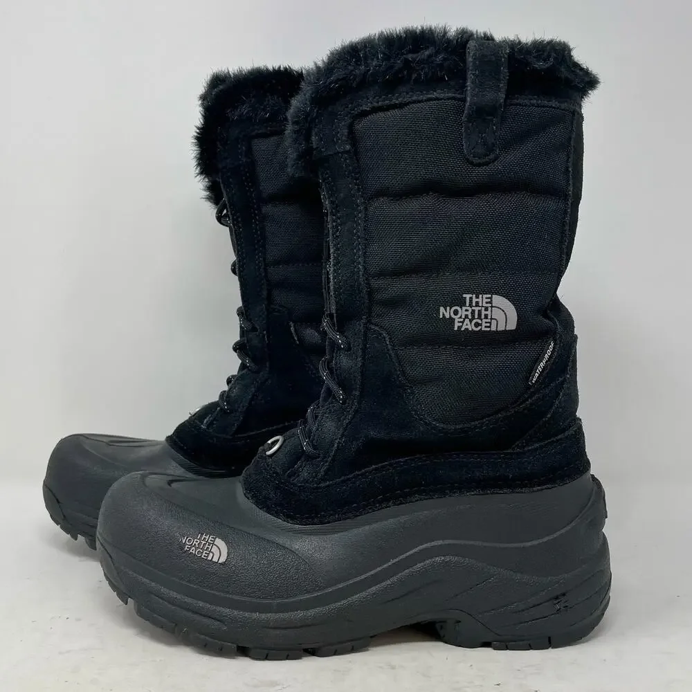The North Face Black Shellista Waterproof Insulated Winter Boots Girls 4